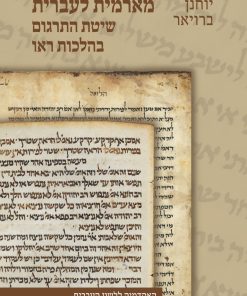 יוחנן ברויאר מארמית לעברית שיטת התרגום בהלכות ראו